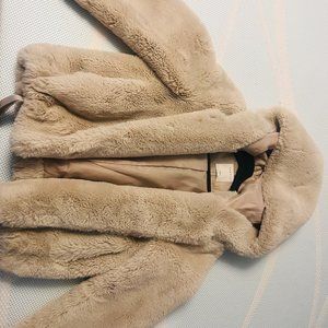 Sandro warm faux fur coat